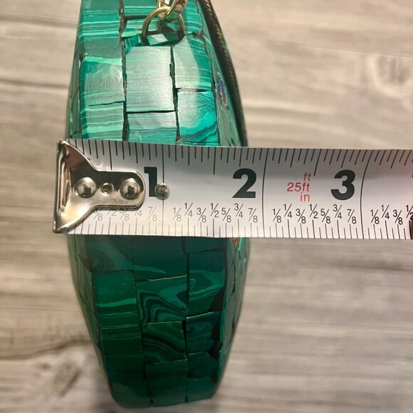 🎄NWOT, RAMLA Clutch Moroccan Purse Mosaic turquoise green Hamsa Hand. Boho Chic - Picture 13 of 15